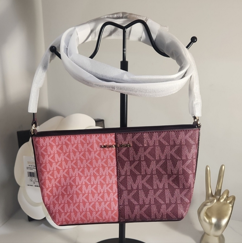 NWT Michael Kors Pink and Purple Women's Bag